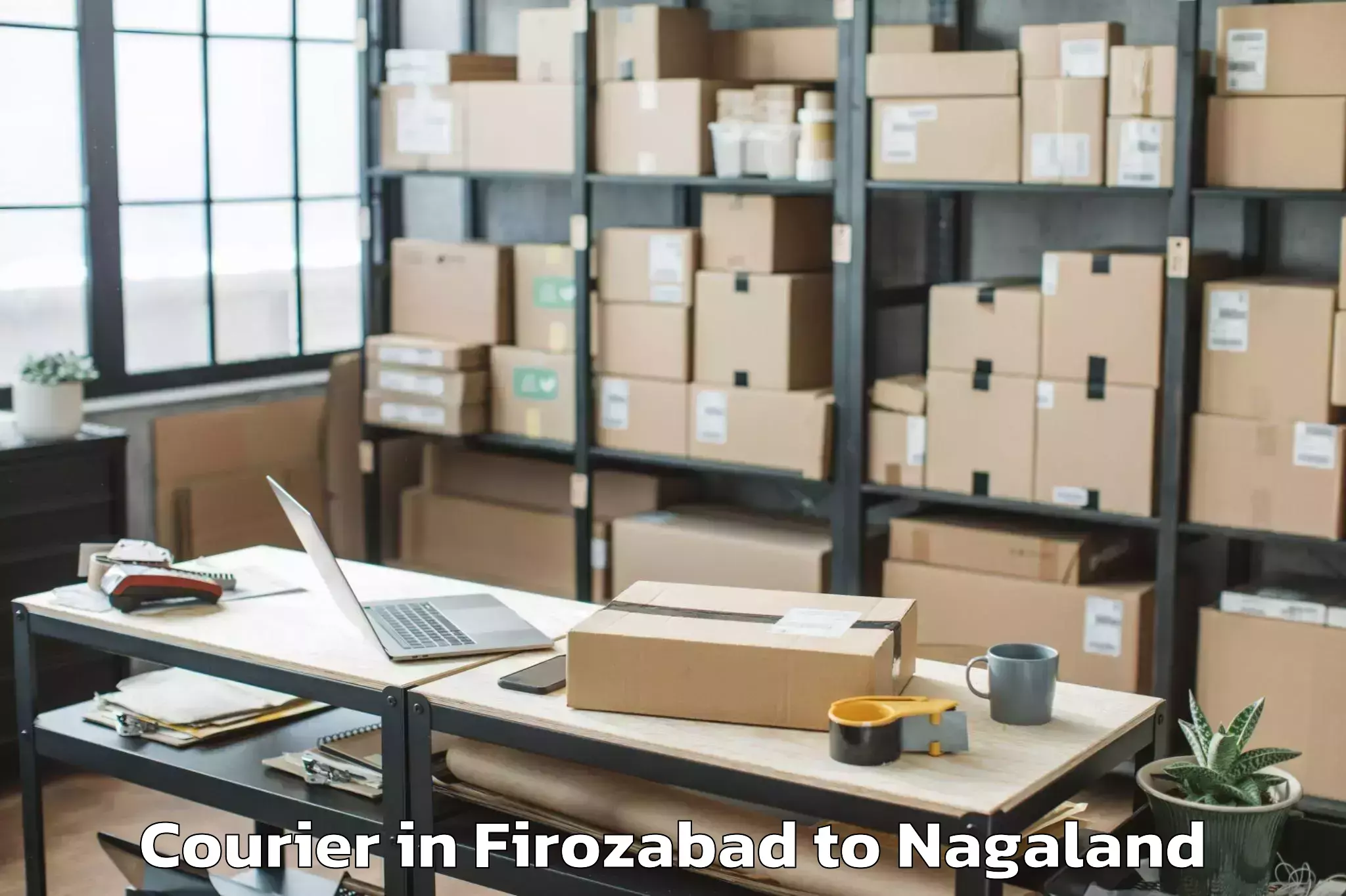 Reliable Firozabad to Thonoknyu Courier